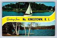 Kingstown RI-Rhode Island, Banner Greetings, Antique, Vintage Postcard picture