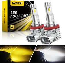 AUXITO H11 H8 H16 Switchback LED Fog Light Bulbs, 6500K White/3000K Amber Yellow picture