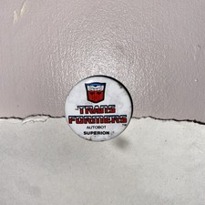 Vintage 1986 G1 Transformers SUPERION Pinback Button Badge Autobot Hasbro Retro picture