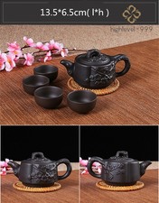 Kung Fu Pot Cup Set Chinese Porcelain Yixing Teapot Tea Pot 4 Cups picture