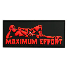 Maximum Effort Deadpool Hook Patch (3D-PVC Rubber 3.5 X 1.5) picture