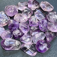Purple Amethyst Crystal Tumbled Stones (By The Piece or Pound) Wholesale picture