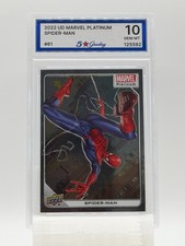 2022 Upper Deck Marvel Platinum SPIDER-MAN #61 Graded 5 Star Gem Mint 10 picture