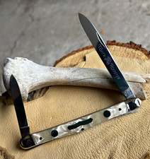 🇩🇪VINTAGE FIGHT’N ROOSTER Large Pen Pocketknife CRACKED ICE Solingen GERMANY picture