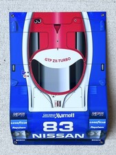 WOW 1990 NISSAN NPT-90 IMSA Racing GTP Race Car Racing Top View Curved Sign picture