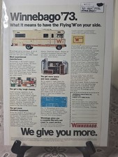 VINTAGE RV ADVERTISEMENT- November  1972- Winnebago 1973 picture