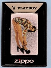 Retro Girl Playboy Magazine Cover Chrome Zippo Lighter NEW In Box Rare Pinup picture