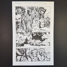 Bring on the Bad Guys Red Skull Original Art Mephisto Marvel 2025 Michael Maria picture