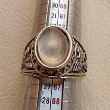 Medieval White Stone Ring Antique Jewelry Historic Artifact Collectible Keepsake picture