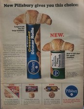 Pillsbury Magazine Ad 1960s Crescent Dinner Rolls Cookies Pastries 10x13 picture