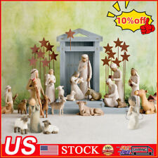 Willow Tree Nativity Set, Sculpted Hand-painted Nativity Figures, Nativity Gift picture