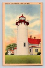 1940'S. CAPE COD, MASS. CHATHAM LIGHTHOUSE. POSTCARD CK30 picture