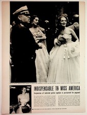 1951 Miss America Pageant News Clipping Atlantic City Police Captain picture