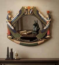 Vintage Veronese 2004 Egyptian Mirror Ankh Hieroglyphs Wall Art Rare picture