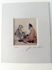 Vintage Yun Shan Lau Artist Signed Litho Print 15/200 Pre Owned  picture