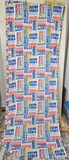 Vtg Sears NFL Logo Perma-Prest Full Size Flat Sheet Extra Long 81