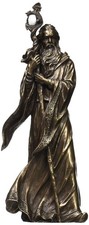 UNICORN STUDIO 11.75 Inch Cold Cast Bronze Color Merlin Figurine Statue Home picture