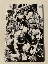 Batman 135 (900) Cover K 1:100 Joe Quesada Black & White Wraparound Virgin DC picture