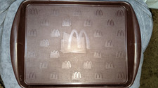 Vintage 1990s McDonald's Restaurant Serving Tray - Brown Plastic 17