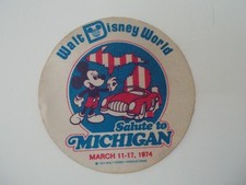 VTG 1974 WALT DISNEY WORLD Salute to Michigan Mickey Mouse Large 4