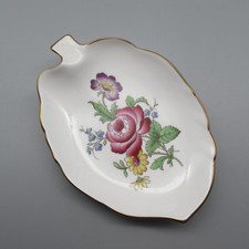 Spode Bone China MARLBOROUGH SPRAYS Leaf Dishes - Set of EIGHT picture