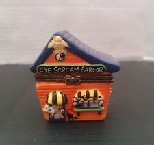 Midwest Cannon Falls EYE SCREAM PARLOR  Halloween Porcelain Hinged Trinket Box picture