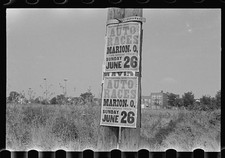 Photo:Central Ohio OH Route 40 1938 Auto Races Marion O. Posters picture