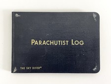 Vintage Parachutist Log Book Skydiving The Sky Diver*  Parachutes Incorporated picture