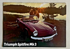 Trumph Spitfire Mk3 1968 UK Brochure picture