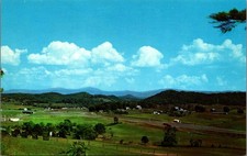 Vintage Postcard White Top Mountain and Mt. Rogers Abingdon Virginia picture