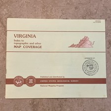 USGS Virginia Index to Topographic and Other Map Coverage, 1992 (United States) picture