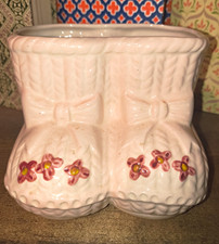 mid-century Double Baby Shoe Planter picture