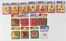 Vintage Westrim Miniature Christmas Tree Ornaments Lot Mini 1980s picture