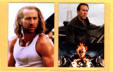 NICOLAS CAGE   MOVIE   CUSTOM  NOVELTY TRADING CARD 2 CARDS   SET picture