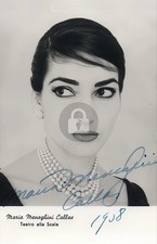 Maria Callas #2 Signed Autograph Photo Postcard COPY picture