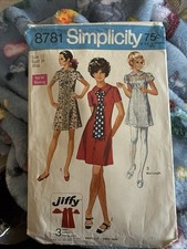 Vintage Uncut Simplicity 8781 picture
