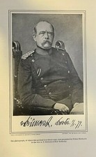 1898 Vintage Magazine Illustration Prince Bismarck of Germany picture