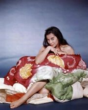 France Nuyen in South Pacific pose covers herself with blanket 24x36 Poster picture