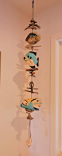 Vintage HAZEL OLSEN Potters Studio FISH SHELLS DRIFTWOOD Mobile 55” Signed picture