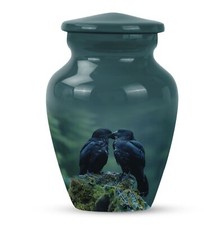Crow Urn: Cremation Urn for Men's Aesthetic Resting Essence Keepsake picture