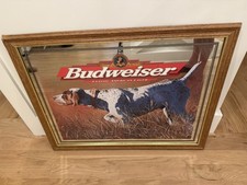 1998 Budweiser Mirror Framed Sign GSP German Shorthaired Pointer Hunting Dog picture