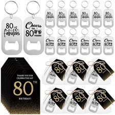 Tioncy 50 Sets 80th Birthday Party Favors for Guests, Cheers to 80 Years picture