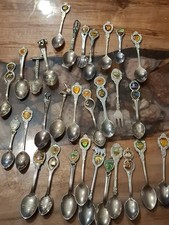 LOT OF 30 VINTAGE SMALL SPOONS  SOUVENIR SPOONS  picture