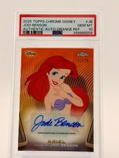 2025 Topps Disney Chrome Auto #AA-JB Jodi Benson Ariel Orange /25 PSA 10 picture