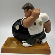 Vintage 1950s Fred A Kail Jr Lil Louie Bowling Ashtray Ceramic FAK Figurine 8.5” picture