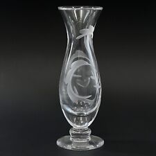 Waterford Marquis Crystal YOURS TRULY Footed Bud Vase 7.25