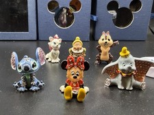 Disney Swarovski® Crystal LOT OF 6 Jeweled Mini Figurines Arribas Brothers picture