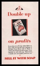 1928 20 Mule Team Borax Sell It With Soap Double Up On Profits Vintage Print Ad picture