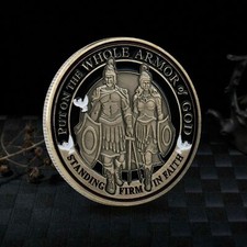 10pc Put on the Whole Armor of God Commemorative Coins Collection Challenge Coin picture