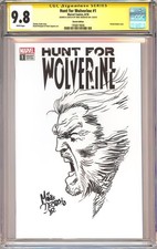 Hunt For Wolverine 1 CGC 9.8 SS • ORIGINAL SKETCH by Mike Deodato Jr picture